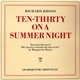Richard Jobson - Ten-Thirty On A Summer Night / An Afternoon In Company